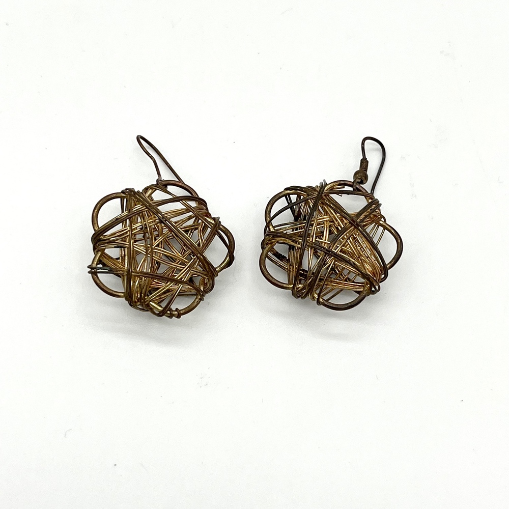 Wire Wrapped Earrings Dangle Drop Statement Bohemian Fashion Jewelry